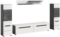 xonox.home Regal Canu Regal C6 System inkl. Beleuchtung wei&szlig;, dunke, 4-tlg.