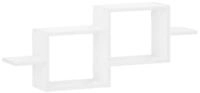 vidaXL Wandregal 95 x 17 x 37 cm Wandregal Wei&szlig; 95x17x37 cm Holzwerkstoff