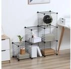 HOMCOM Steckregal Regalsystem, mit 6 F&auml;chern, Schlafzimmer, Schwarz, DIY
