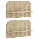 vidaXL Wandregal 60 x 135 x 375 cm Wandregal 2 stk Sonoma-Eiche 60x13,5x37,5 cm