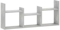 vidaXL Wandregal 975 x 17 x 40 cm Wandregal Betongrau 975x17x40 cm Holzwerkstoff