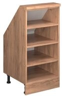 Vicco Kommode Rion, Goldkraft Eiche, 40 x 81.6 cm mit 4 F&auml;chern (1 St)
