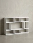 KADIMA DESIGN Wandregal Wandregal WL5.810 Wei&szlig; 75x51x16 cm Holz H&auml;ngeregal...