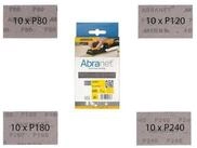 Mirka Schleifscheibe Abranet, (40 St), 81 &times; 133 mm Klett, Mix-Pack...