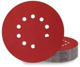 LuxusKollektion Schleifscheibe Schleifscheiben 225mm Klett P2000 10 Loch Rot 25