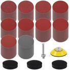 LuxusKollektion Schleifscheibe Schleifpapier Klett 50mm K&ouml;rnung 80 120 240 400
