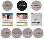Mirka Schleifscheibe Abranet, (51 St), &Oslash; 225 mm Klett, Mix-Pack...