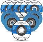 LuxusKollektion F&auml;cherschleifer F&auml;cherscheiben 125mm Lamellen Blau125 MM 10...