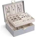 LuxusKollektion Schmuckkasten Schmuckk&auml;stchen 2 Ebenen Schmuckaufbewahrung Box...