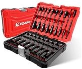 LuxusKollektion Schraubendreher 55tlg Schraubendreher-Set mit CRV-N&uuml;ssen...