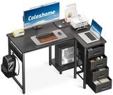 LuxusKollektion Eckschreibtisch Eckschreibtisch L Form 4 Schubladen...