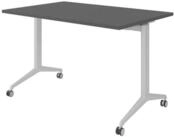 b&uuml;m&ouml; Schreibtisch b&uuml;m&ouml; Seminartische, Rechteck: 120 x 80 cm - Dekor: Graphit