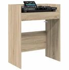 vidaXL Arbeitstisch vidaXL DJ Tisch Sonoma-Eiche 102 x 45 x 102 cm Holzwerkstoff