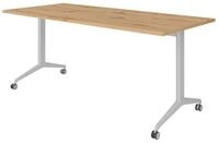b&uuml;m&ouml; Schreibtisch b&uuml;m&ouml; Seminartische, Rechteck: 180 x 80 cm - Dekor:...