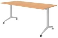 b&uuml;m&ouml; Schreibtisch b&uuml;m&ouml; Seminartische, Rechteck: 180 x 80 cm - Dekor: Buche