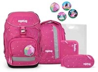 ergobag Schulrucksack Pack (6tlg., Federm&auml;ppchen, Sportrucksack, Heftebox,