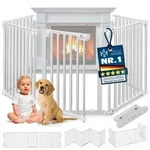 KESSER Ofenschutzgitter, Kaminschutzgitter mit T&uuml;r Metall Laufgitter