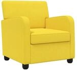vidaXL Sessel Sessel Helles Gelb Stoff (1-St)