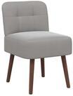 vidaXL Stuhl 48 x 58 x 72 cm Slipper Chair Hellgrau Samt