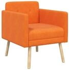 vidaXL Sessel Akzentstuhl Orange Cordstoff (1-St)