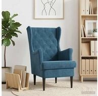 vidaXL Sessel vidaXL Sessel Blau Samt