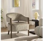 HOMCOM Relaxsessel Loungesessel, Polsterstuhl, f&uuml;r Wohnzimmer, Hellbraun
