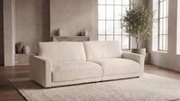 KAWOLA 3-Sitzer MARLIN Sofa, 3-Sitzer Sofa Stoff beige