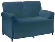vidaXL Sofa 138 x 83 x 95 cm 2-Sitzer Sofa Blau 138x83x95 cm Samt, 1 Teile