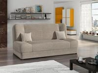 MIRJAN24 Schlafsofa Jonas, mit Bettkasten und Schlaffunktion, zwei Kissen,