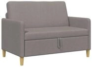vidaXL Sofa 122 x 78 x 87 cm Sofa mit Stauraum Taupe 122x78x87 cm Polyester, 1...