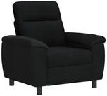 vidaXL Sessel 95 x 90 x 95 cm Sofa Schwarz 95x90x95 cm Stoff