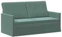 vidaXL Sofa 150 x 81 x 82 cm 2-Sitzer Sofa Meergr&uuml;n 150x81x82 cm Samt V, 1...