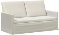 vidaXL Sofa 150 x 81 x 82 cm 2-Sitzer Sofa Creme 150x81x82 cm Samt V, 1 Teile
