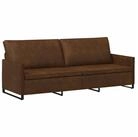 vidaXL Sofa 220 x 81 x 82 cm 3-Sitzer Sofa Braun 220x81x82 cm Kunstwildleder, 1...