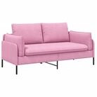 vidaXL Sofa 188 x 81 x 89 cm 2-Sitzer Sofa Rosa 188x81x89 cm Stoff, 1 Teile