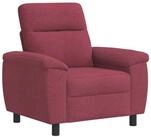 vidaXL Sessel 95 x 90 x 95 cm Sofa Weinrot 95x90x95 cm Stoff