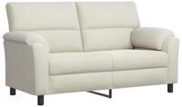 vidaXL Sofa 174 x 85 x 93 cm Sofa Creme 174x85x93 cm Samt, 1 Teile