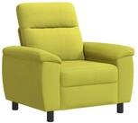 vidaXL Sofa 95 x 90 x 95 cm Sofa Hellgr&uuml;n 95x90x95 cm Stoff, 1 Teile