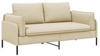 vidaXL Sofa 188 x 81 x 89 cm 2-Sitzer Sofa Creme 188x81x89 cm Stoff, 1 Teile