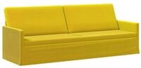 vidaXL Sofa 220 x 81 x 82 cm 3-Sitzer Sofa Gelb 220x81x82 cm Samt V, 1 Teile