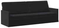 vidaXL Sofa 220 x 81 x 82 cm 3-Sitzer Sofa Schwarz 220x81x82 cm Samt V, 1 Teile