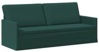 vidaXL Sofa 190 x 81 x 82 cm 3-Sitzer Sofa Dunkelgr&uuml;n 190x81x82 cm Stoff, 1...