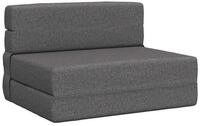 vidaXL Bett Klappsofa Bett Hellgrau 70 x 80 x 60 cm Stoff (1-tlg)