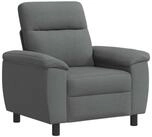 vidaXL Sessel 95 x 90 x 95 cm Sofa Dunkelgrau 95x90x95 cm Stoff