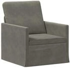 vidaXL Sessel 70 x 81 x 82 cm Sessel Hellgrau 70x81x82 cm Cordstoff