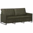 vidaXL Sofa 190 x 81 x 82 cm 3-Sitzer Sofa Olivegr&uuml;n 190x81x82 cm...