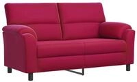 vidaXL Sofa 174 x 85 x 93 cm Sofa Weinrot 174x85x93 cm Samt, 1 Teile