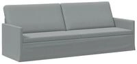 vidaXL Sofa 220 x 81 x 82 cm 3-Sitzer Sofa Hellgrau 220x81x82 cm Stoff, 1 Teile