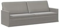 vidaXL Sofa 220 x 81 x 82 cm 3-Sitzer Sofa Hellgrau 220x81x82 cm Samt V, 1 Teile