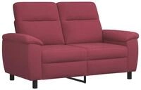 vidaXL Sofa 158 x 90 x 95 cm Sofa Weinrot 158x90x95 cm Stoff, 1 Teile
